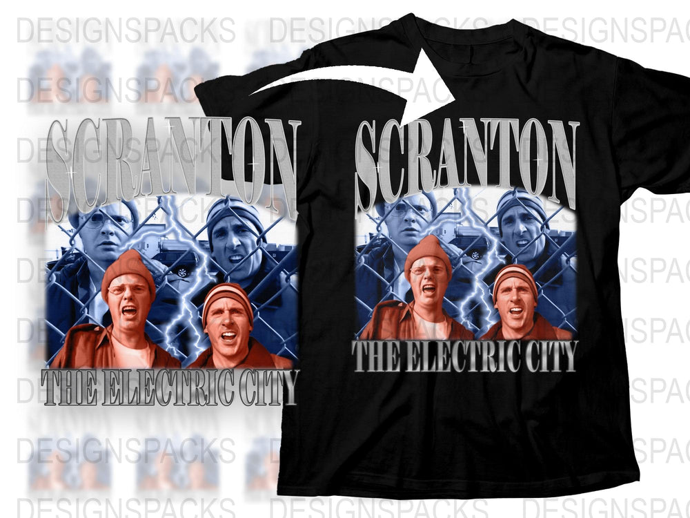 Scranton The Electric City T-Shirt, Funny TV Show Graphic Tee, Unisex Pop Culture Apparel