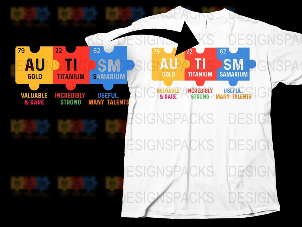 Colorful Elements T-Shirt, Periodic Table Graphic Tee, Science Shirt, Unisex Adult Casual Wear