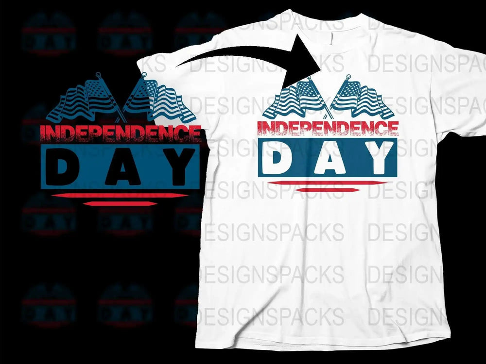 Independence Day T-Shirt, Patriotic Mountain Graphic Tee, Fourth of July Shirt, Red White Blue