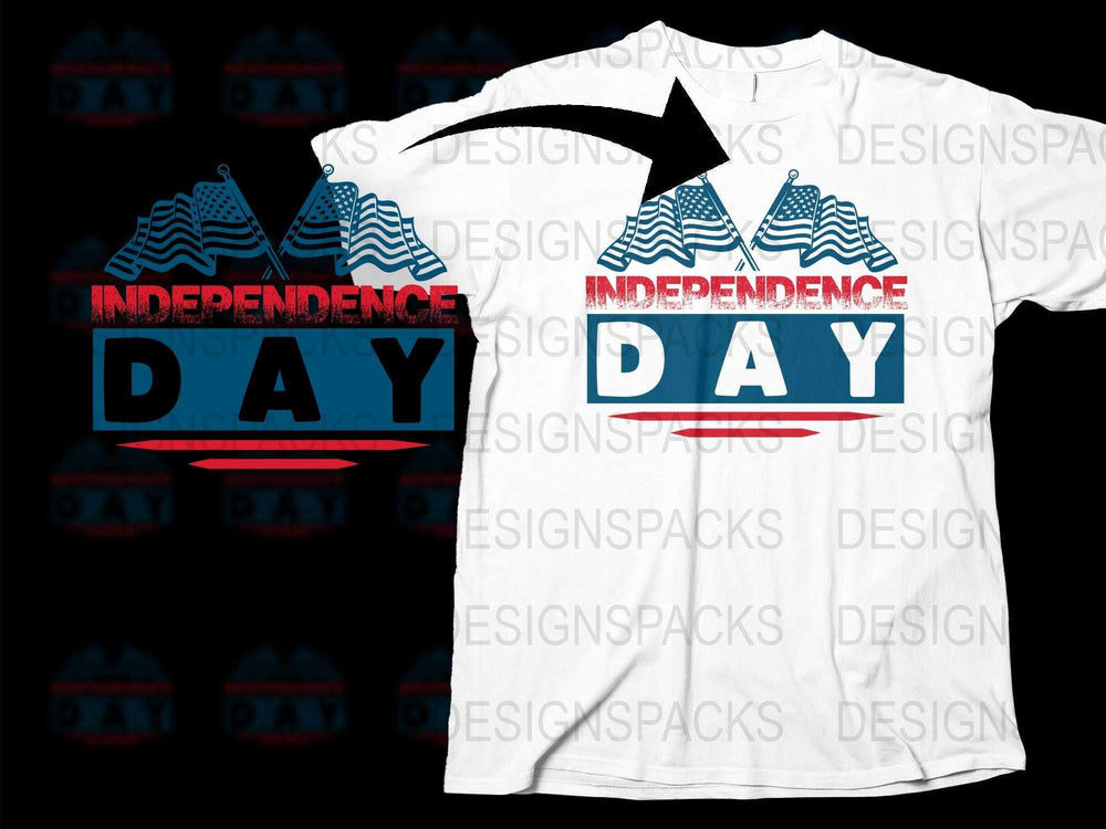 Independence Day T-Shirt, Patriotic Mountain Graphic Tee, Fourth of July Shirt, Red White Blue