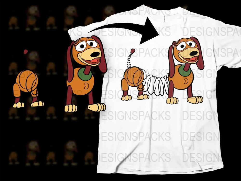Celebrate with Slinky Dog from Toy Story Png Digital Download