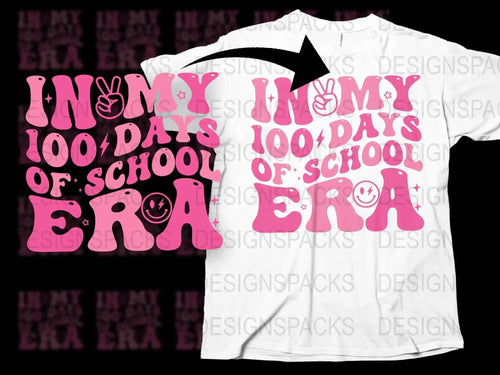 Celebrating 100 Days Of School Era Graphic Png Digital Download