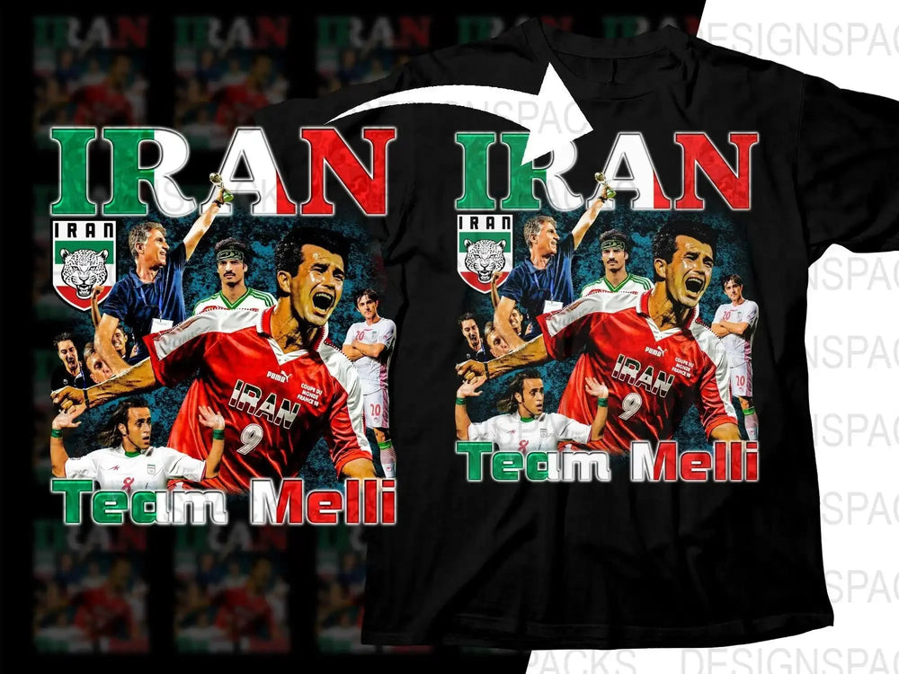 Celebrating Iran Team Melli Soccer Fans Graphic Soccer Png Digital Download