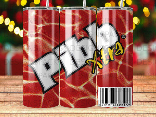 Red tumbler with 