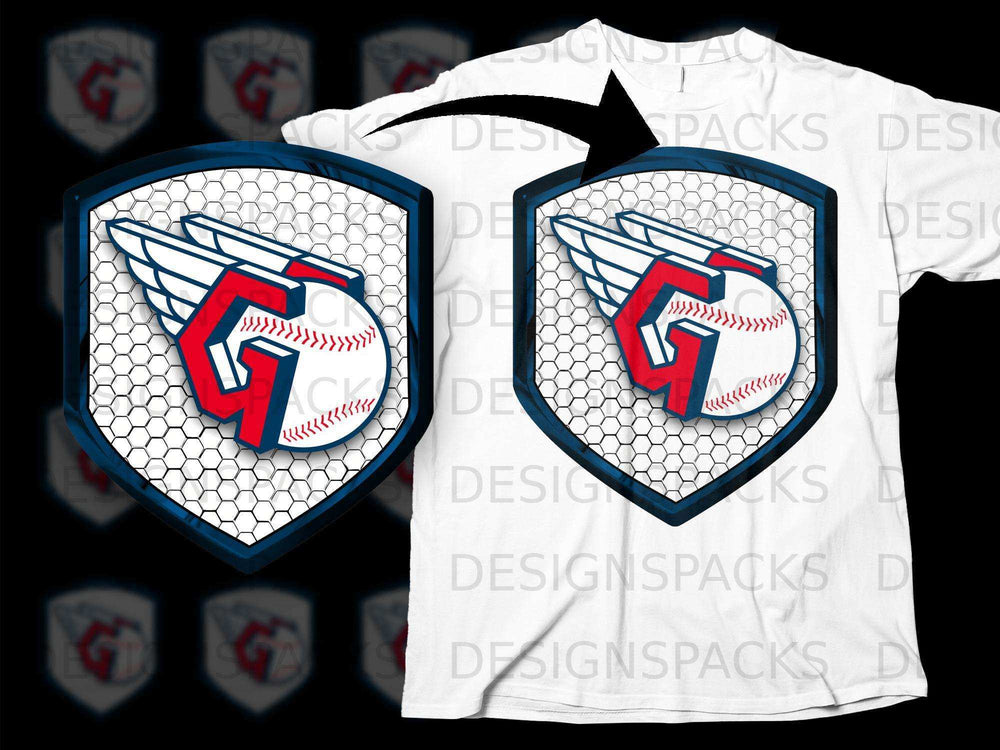 Sports Team Emblem with Baseball Logo T-shirt