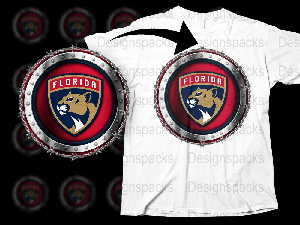 Florida Hockey Team Logo T-Shirt, Sports Fan Apparel, Casual Graphic Tee, Unisex Clothing