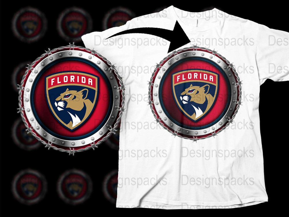 Florida Hockey Team Logo T-Shirt, Sports Fan Apparel, Casual Graphic Tee, Unisex Clothing