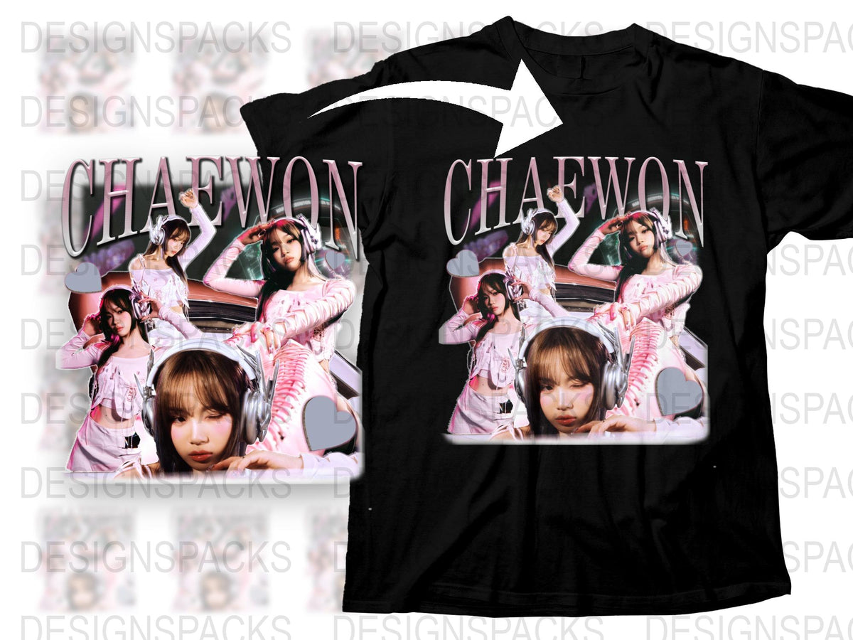 K-Pop Fashion T-Shirt, Multiple Poses Print, Black Cotton Tee, Stylish Fan Merchandise Gift, Casual Streetwear