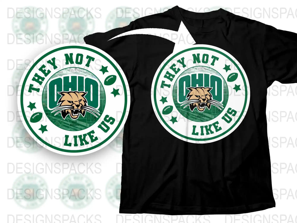Ohio Sports Fan T-Shirt, They Not Us Graphic Tee, Unisex Casual Black Shirt