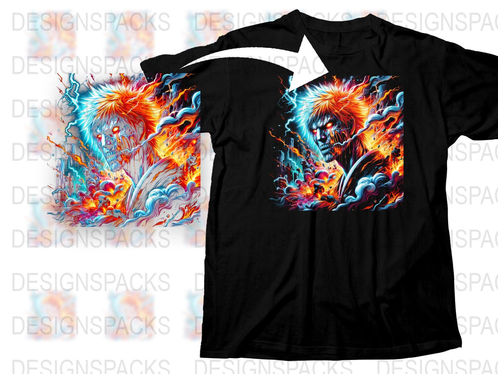 Graphic Phoenix T-Shirt, Colorful Fire Bird Art Tee, Vibrant Mythical Creature Shirt, Unisex Fashion Top