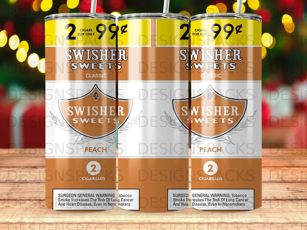Swisher Sweets Classic Peach 2 Cigarillos Warning product type
