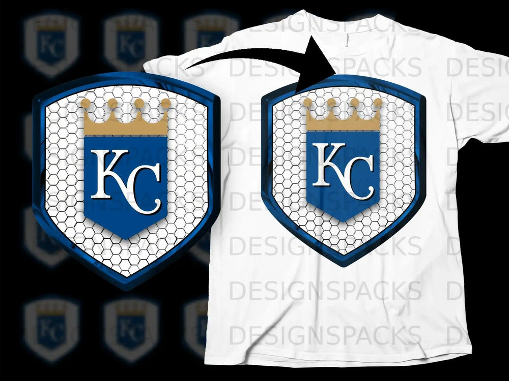 KC Crest Design Shield Badge Sports Team Shirt