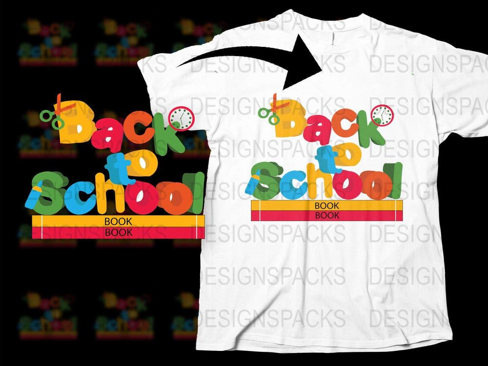 Colorful Back to School T-Shirt, Graphic Design, Kids' Casual Tops, Unisex Youth Clothing, Teacher Gift