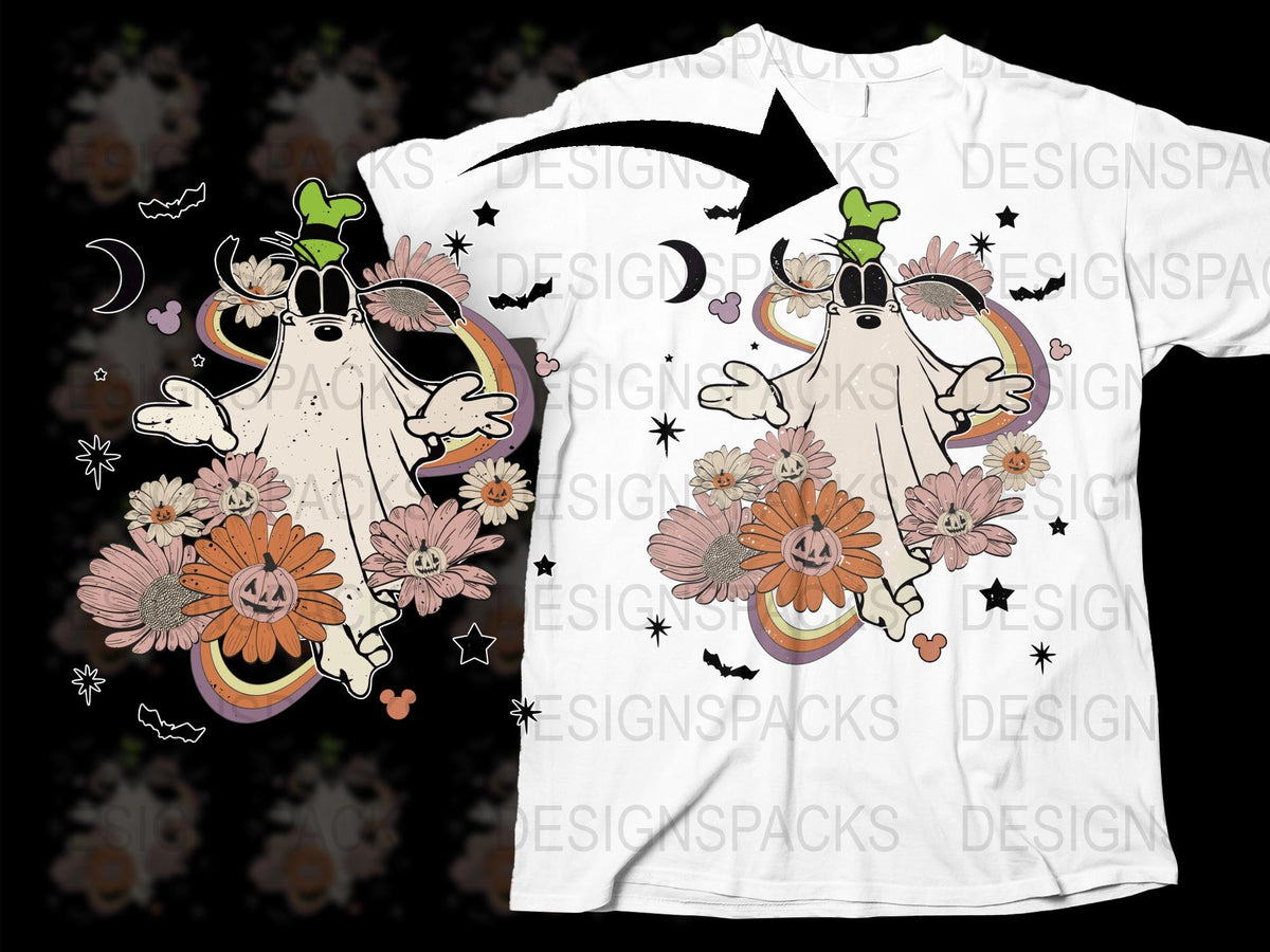 Whimsical Cow and Flowers Graphic T-Shirt, Cute Farm Animal Print, Daisy and Rainbow Design, Unisex Fashion Tee