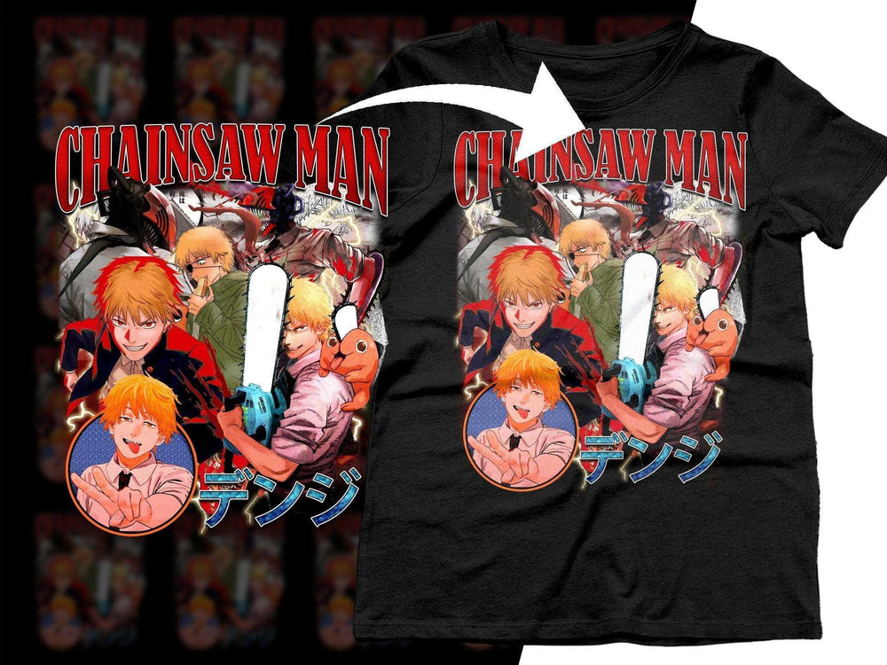 Chainsaw Man Anime Fan Art Full Graphic Print Png Digital DOWNLOAD