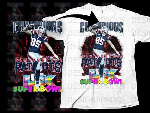 Champions New England Patriots Super Bowl T-shirt