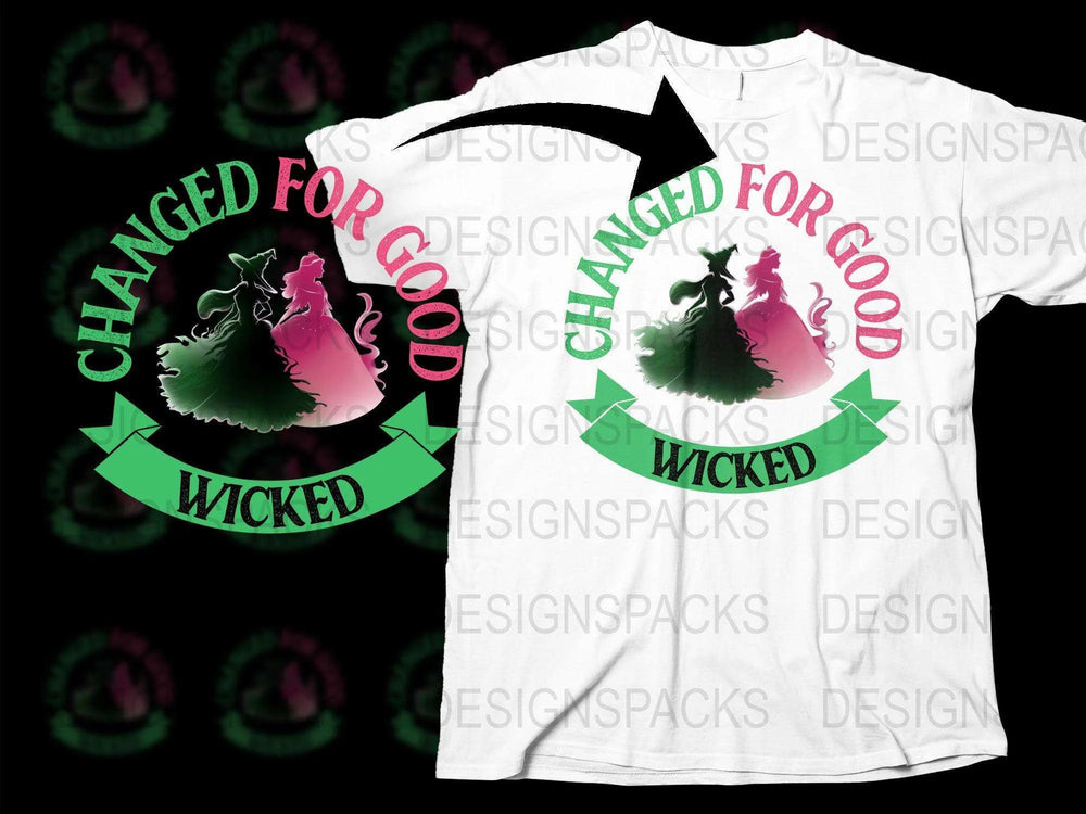 Wicked Inspired T-Shirt, Changed For Good Quote, Broadway Musical Fan Tee, Unisex Graphic Shirt