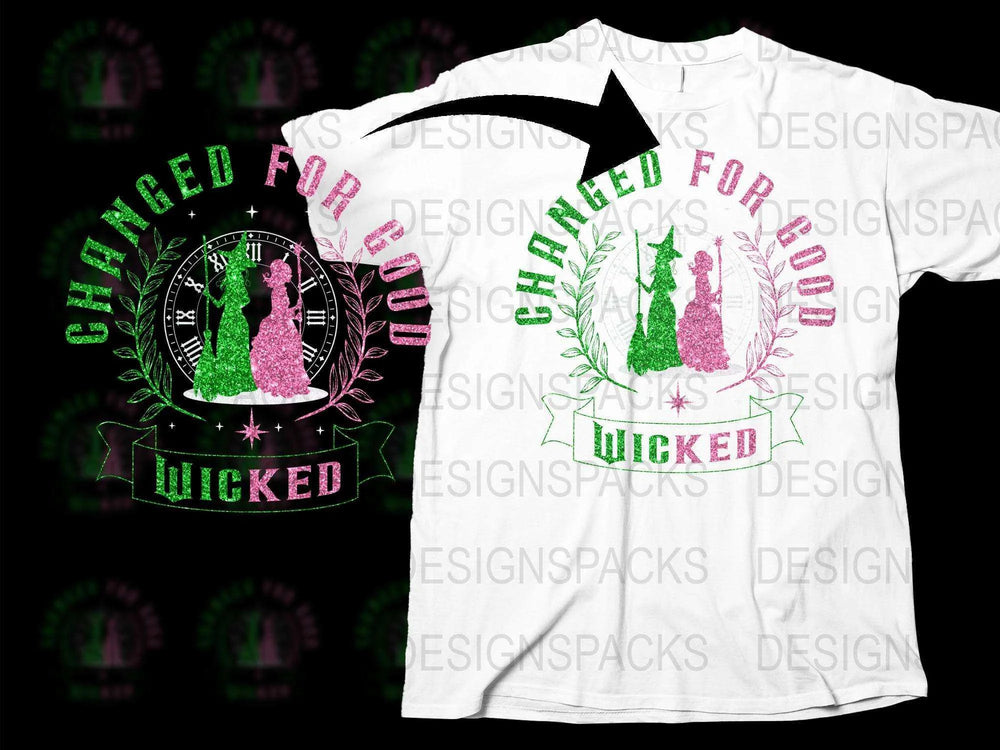 'Changed For Good Wicked' Inspired T-Shirt, Wizard of Oz Emerald City Design, Broadway Musical Fans, Gift for Theatre Lovers