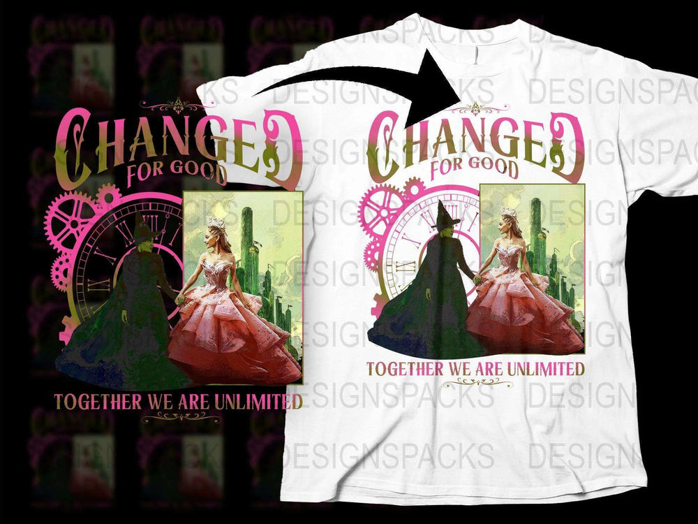 Women's Graphic Tee, Steampunk Style Fairy Tale T-Shirt, Victorian Inspired Fashion, Unique Artistic Design, Colorful Casual Wear