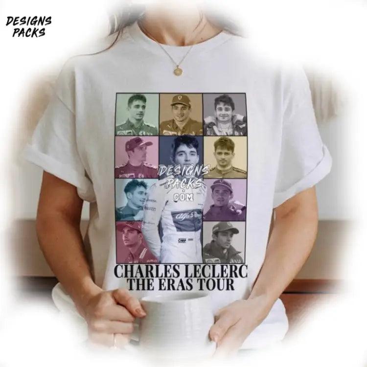Charles Leclerc Racing 90S Vintage Eras Tour Png Design