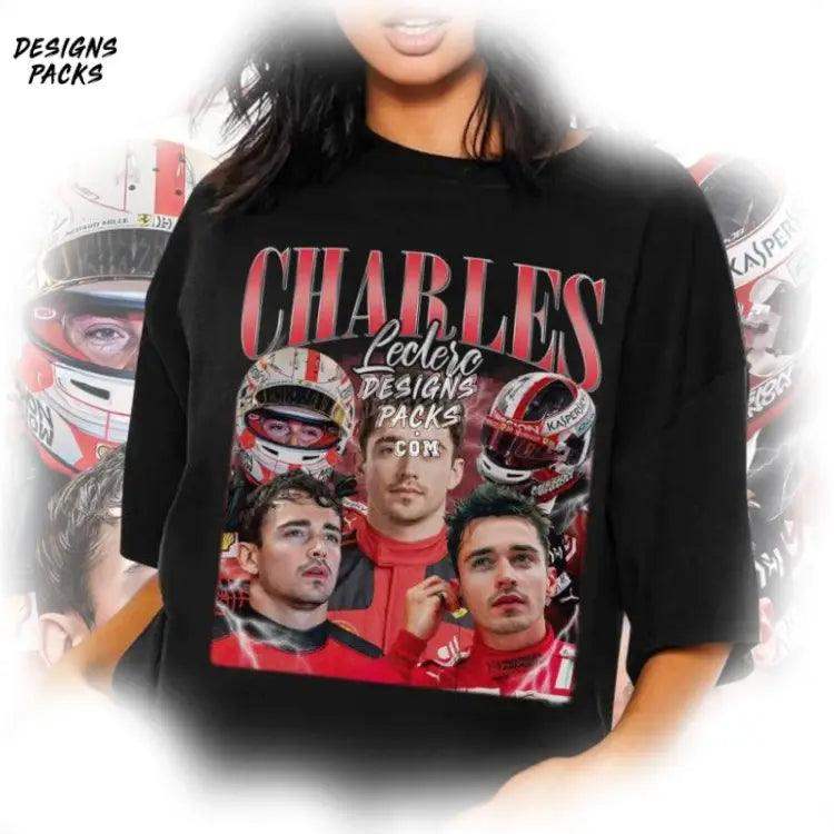 Charles Leclerc Racing 90S Vintage Lando Norris Homage Formula One Png Design