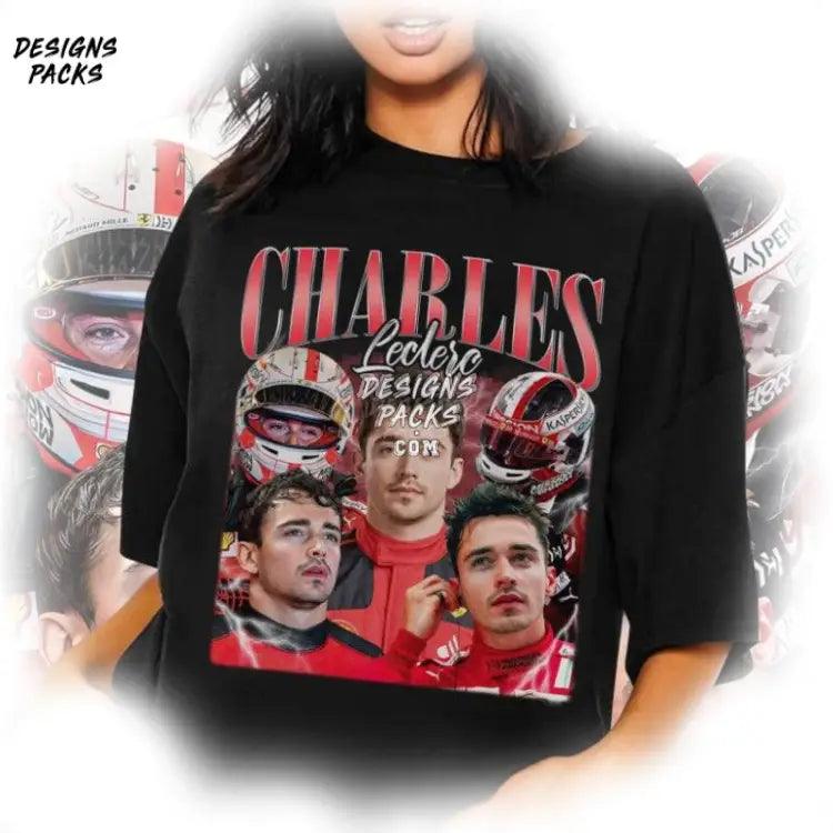 Charles Leclerc Racing 90S Vintage Lando Norris Homage Formula One Png Design