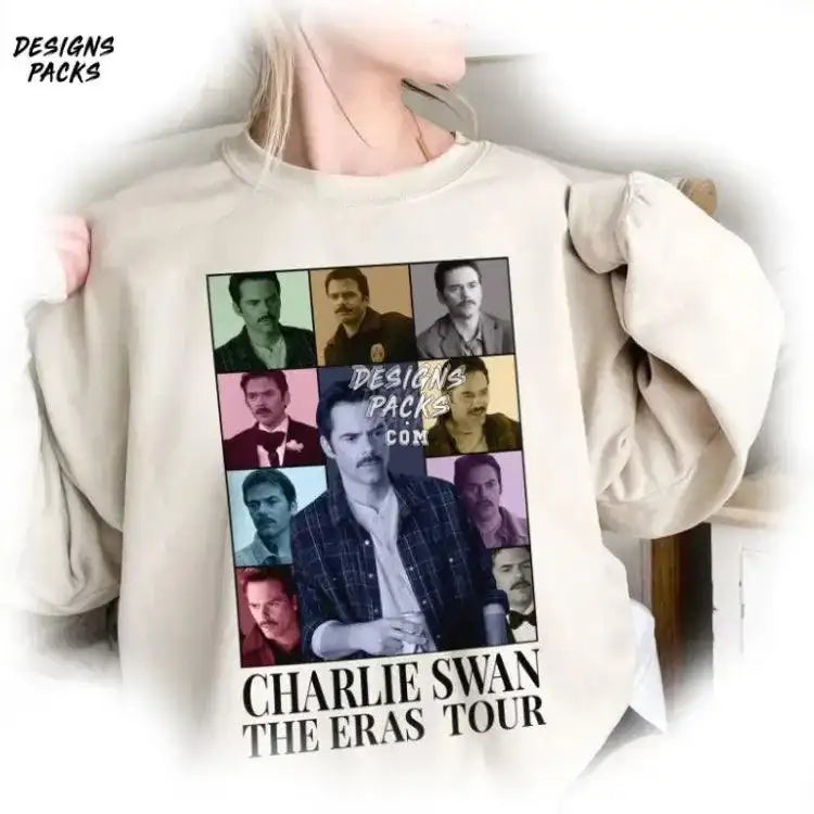 Charlie Swan Vintage Eras Tour Png Design