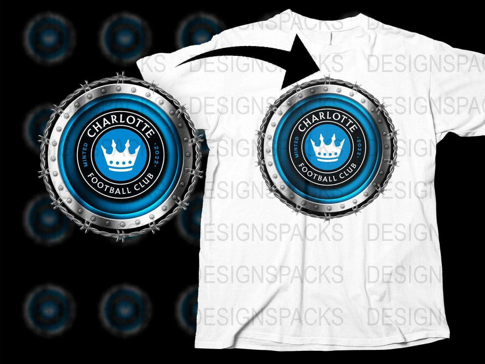 Charlotte FC Minted Since 2022 Unique Png Digital Download