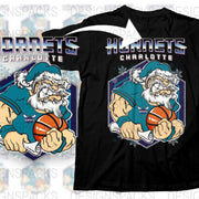 Vintage Charlotte Basketball T-Shirt, Retro Sports Fan Tee, Graphic Streetwear, Cool Old Man Character Design