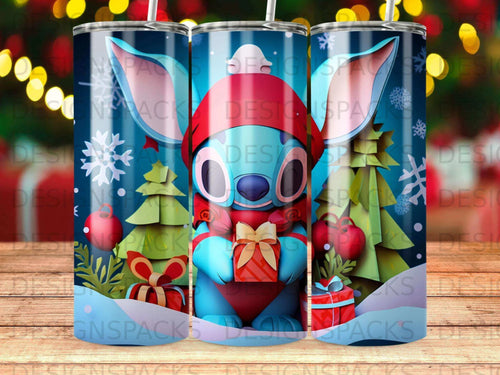 Charming Winter Friend Tumbler Digital Wrap Design