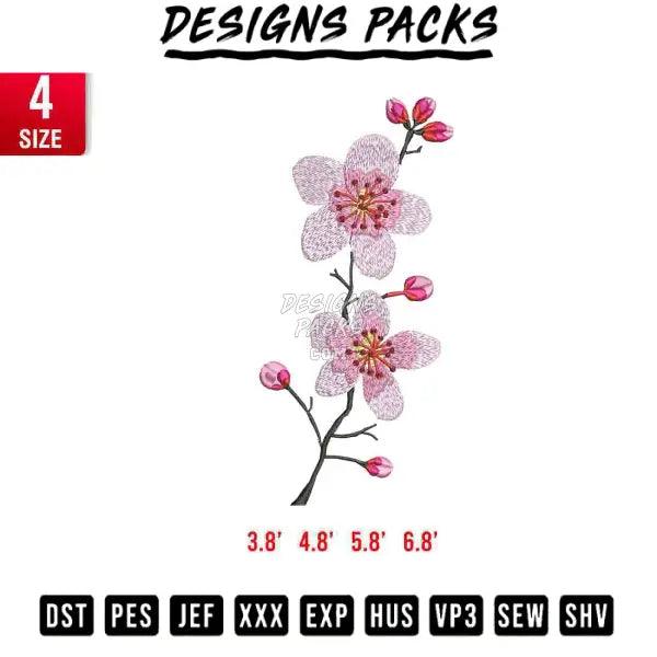 Cherry blossom emb Embroidery Design 