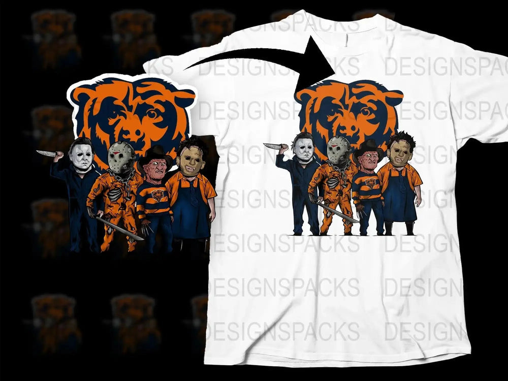 Chicago Bears Slashers NFL Png Digital Download