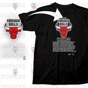 Chicago Bulls T-Shirt, NBA Team Graphic Tee, Black Cotton Shirt, Sports Fan Apparel, Basketball Clothing, Unisex Fashion Outfit