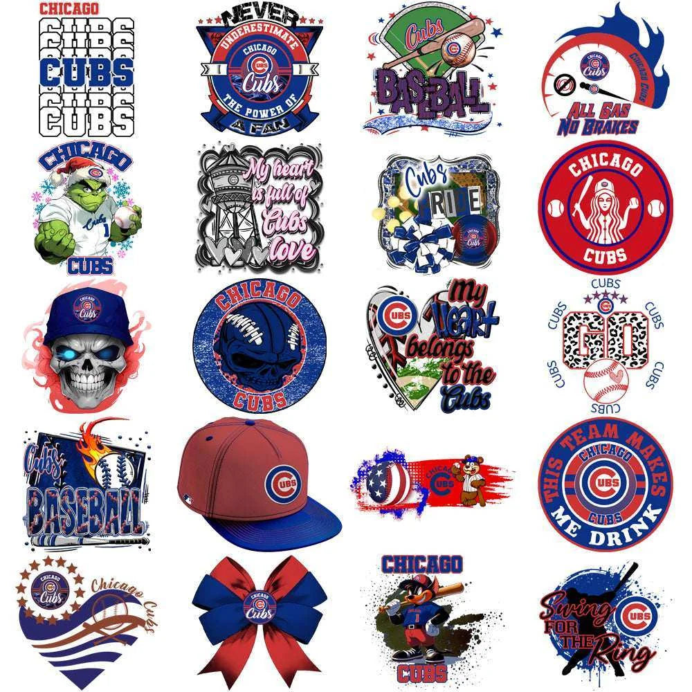 68 Chicago Cubs Baseball Designs Bundle PNG