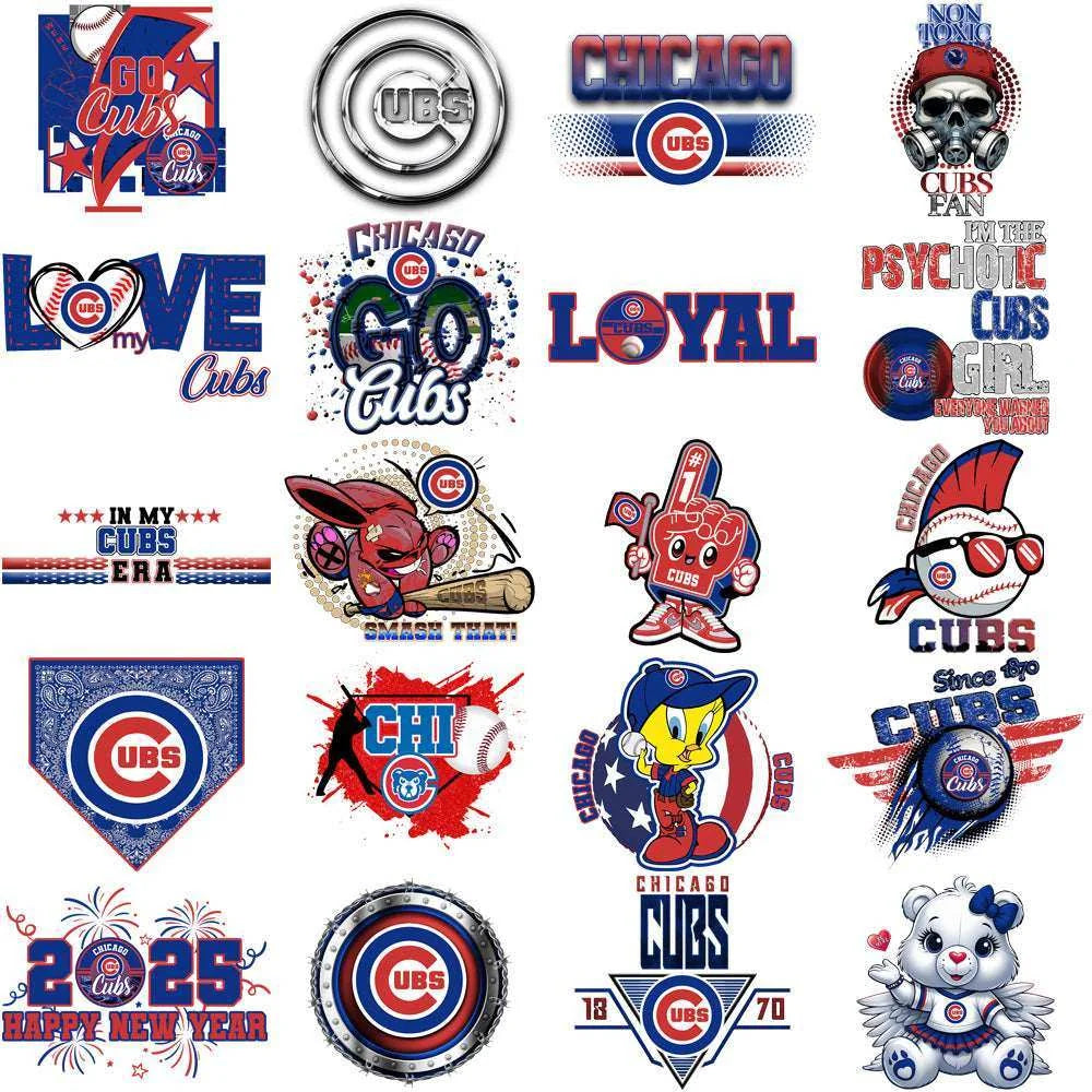68 Chicago Cubs Baseball Designs Bundle PNG