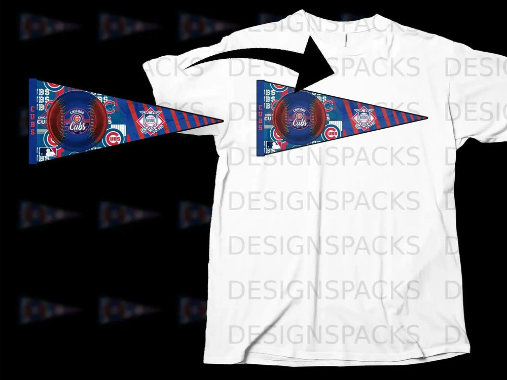 Chicago Cubs Baseball Themed T-shirt for Fans