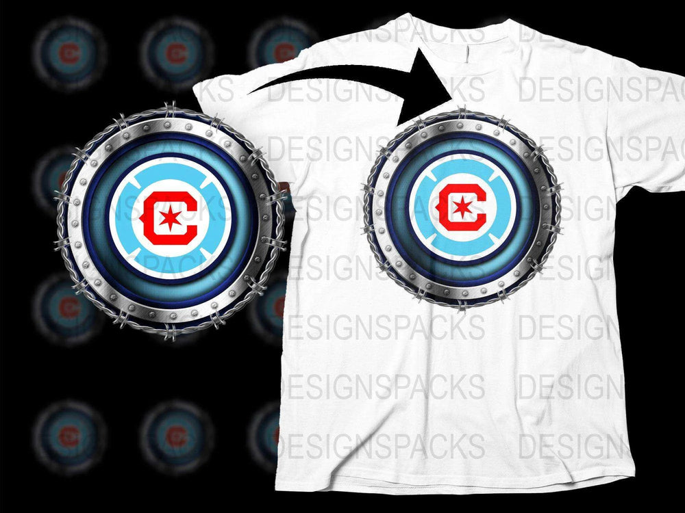 Chicago Fire Soccer Club Iconic Emblem Png Digital Download