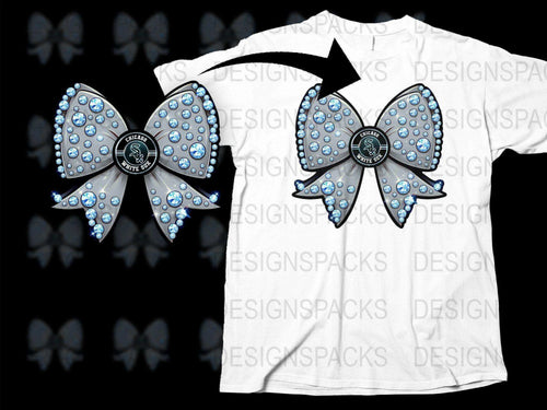 Chicago White Sox Bow Style Design Graphic Png Digital Download