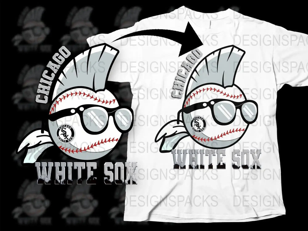 Chicago White Sox Cool Graphic Design Printed Png Digital Download