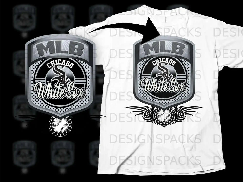 Chicago White Sox MLB Graphic Design T-Shirt