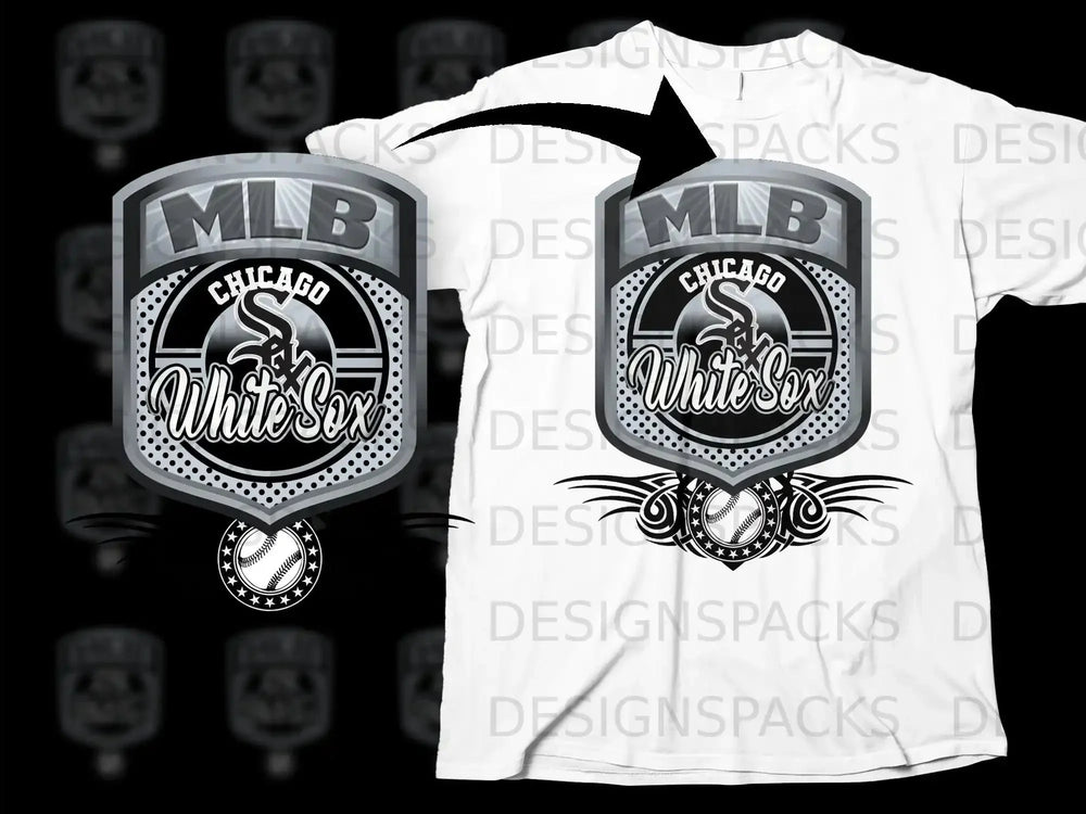 Chicago White Sox MLB Graphic Design T-Shirt