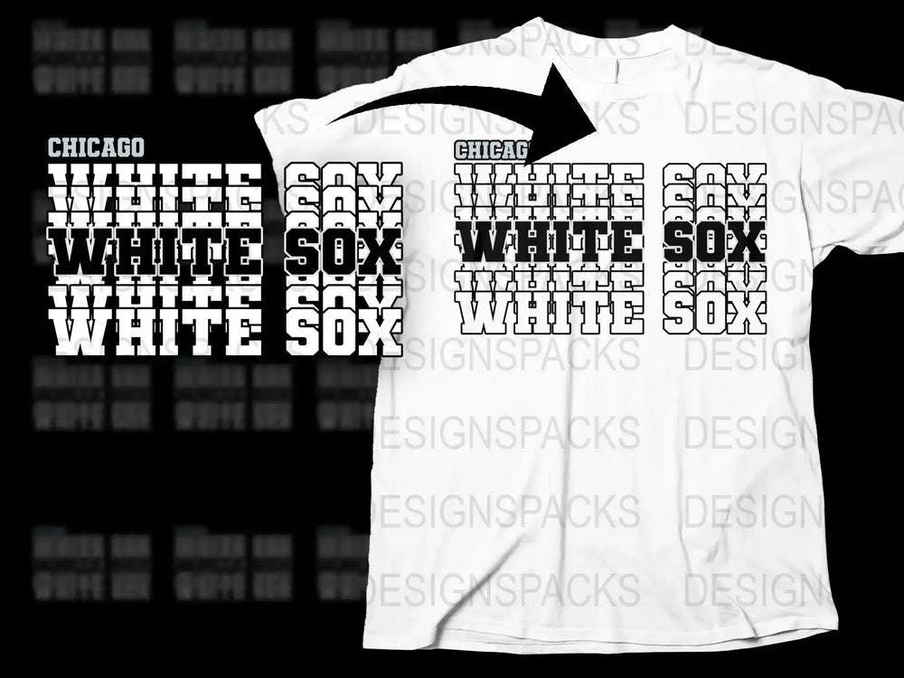Chicago White Sox Fan Graphic Png Digital Download