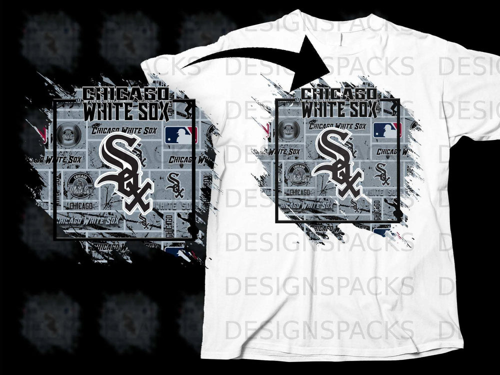 Chicago White Sox MLB Team Graphic T-shirt Design