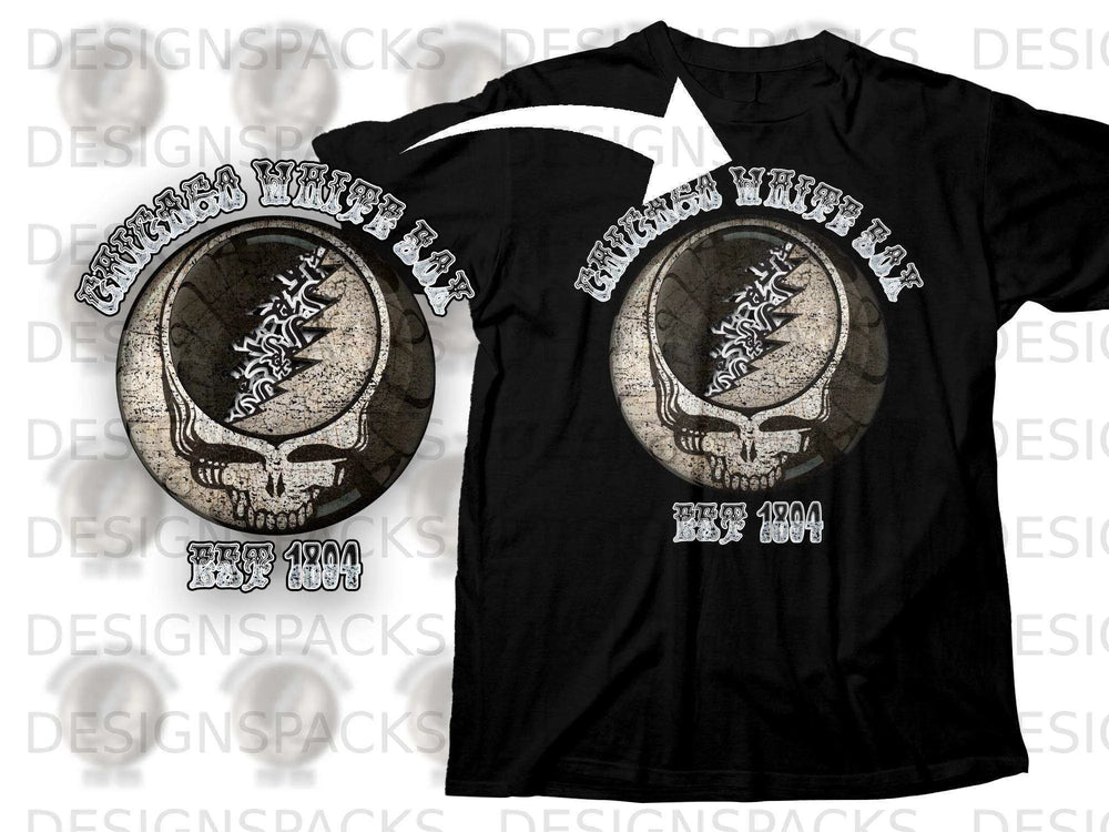 Grateful White Day Established 1964 Skull Design Shirt