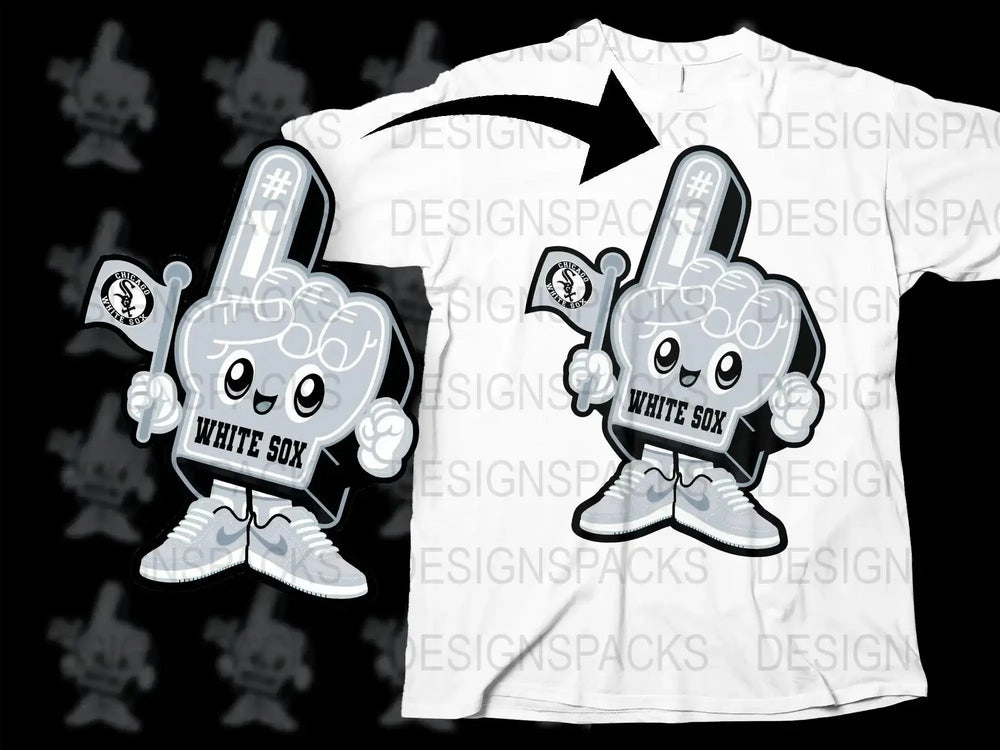 Chicago White Sox Number One Fan Graphic Png Digital Download