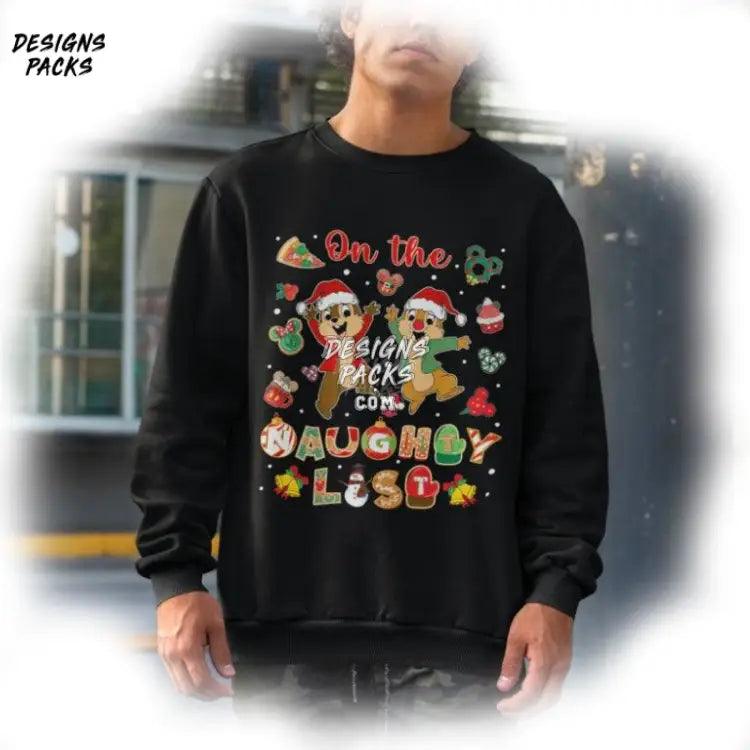 Chip Dale Double Trouble Cartoon Land Family Xmas And Christmas Naughty List Png Design