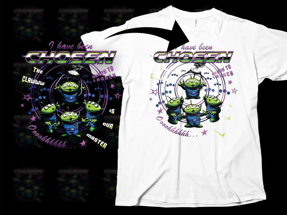 Chosen Toy Story Alien Green Squad Graphic Png Digital Download