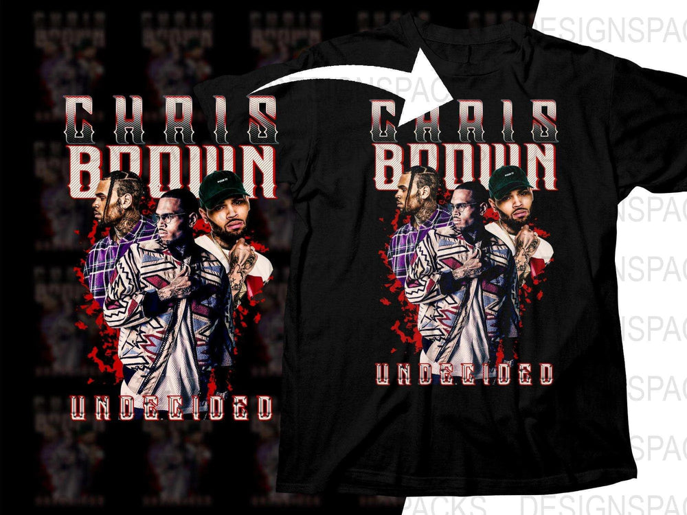 Chris Brown Undecided Graphic Fan Art Png Digital Download