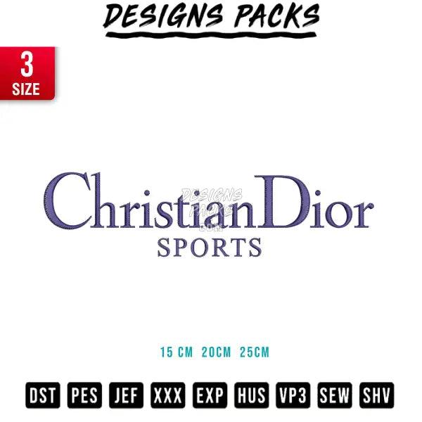 Christian Dior Sport horizontal Embroidery Design 