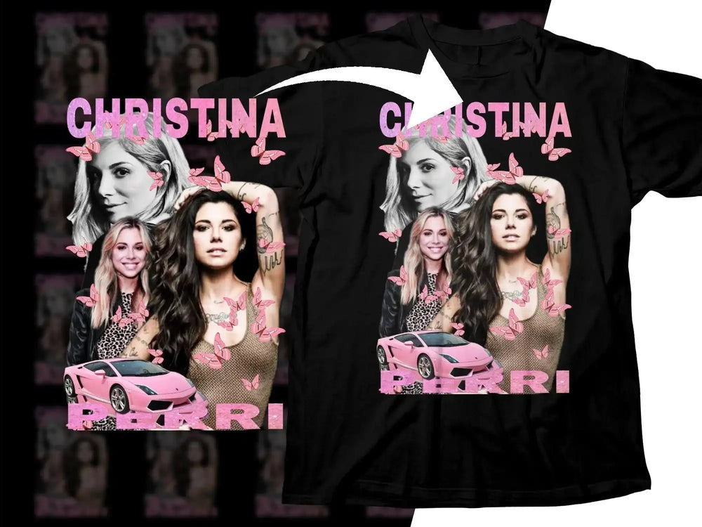 Christina Perri Bootleg with Pink Butterflies Png Digital Download